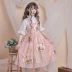 Bản gốc Fox Love Letter jsk Retro Nhỏ In tươi Nhật Bản Lolita Lolita Dress Dress - Sản phẩm HOT váy xòe Sản phẩm HOT