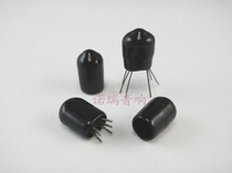 Golden throat amplifier transistor with temperature soft rubber cover cap