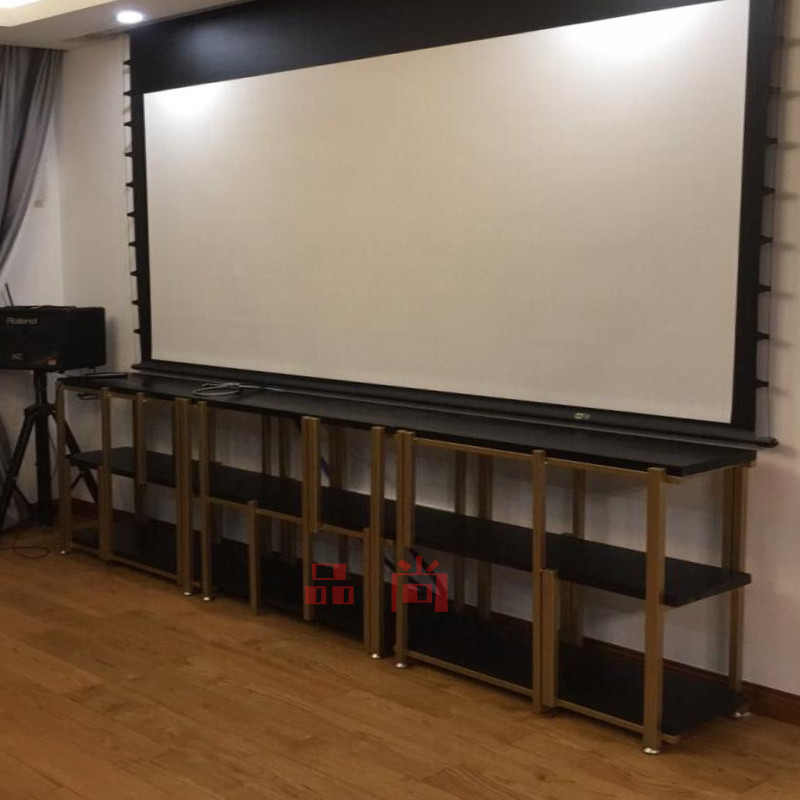 Audio and audio cabinet amplifier rack equipment high-end TV cabinet lengthening double machine three-place cinema sound wooden cabinet