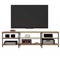 Solid wood audio and video cabinet Power amplifier rack Power amplifier cabinet equipment TV cabinet Audio cabinet extended double-seat three-seat theater