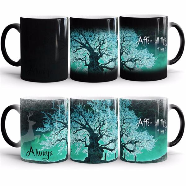 Điểm nóng AliExpress mới Harry Potter đổi màu đánh dấu cốc harry potter ma thuật cốc bình giữ nhiệt chính hãng