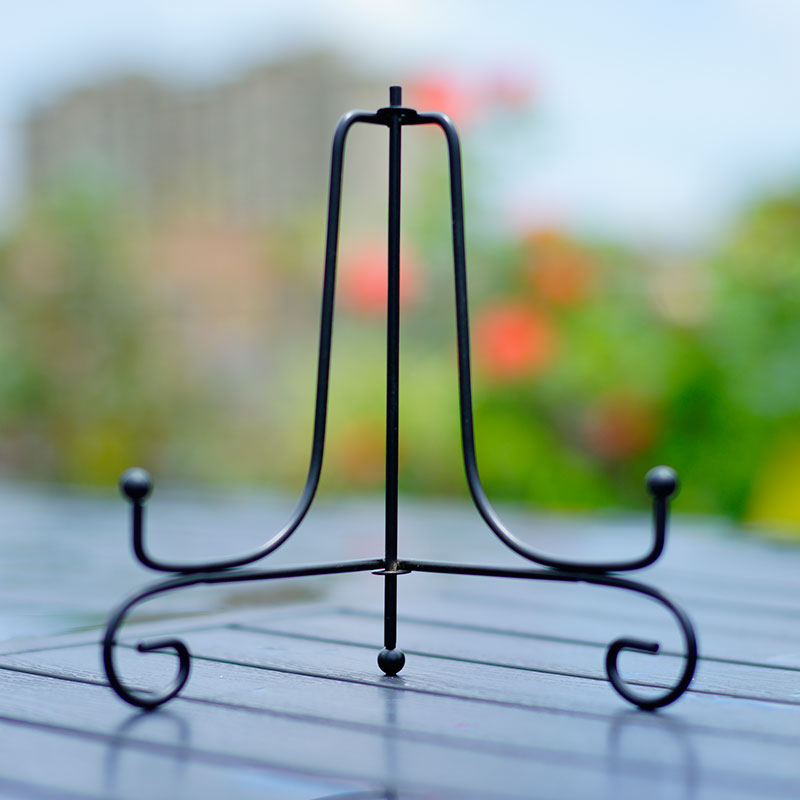 Wrought iron bracket 7 inch 8 inch plastic bracket 20cm decorative plate bracket Sitting plate bracket pendulum plate frame