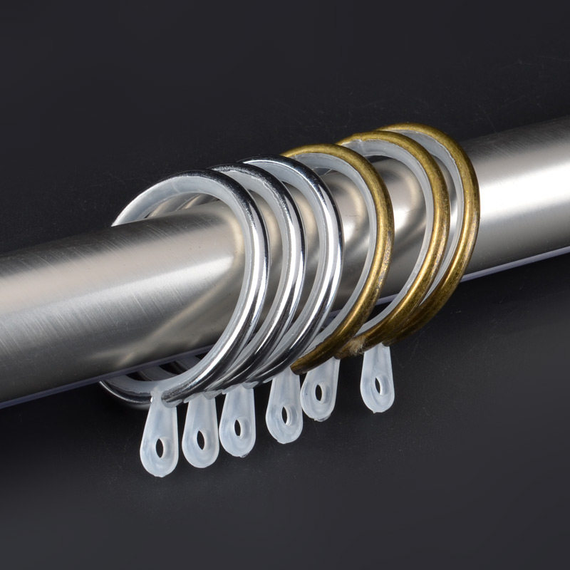 Zhishang Curtain Rod Aluminum Alloy Accessories Roman Rod Iron Plastic-coated Silencer Hanging Ring Curtain Rod Ring Roman Rod Ring