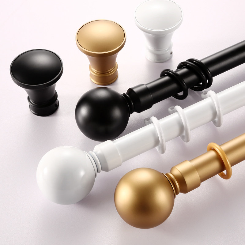 TO Champ Extension Window Curtain Rod Perforated Roman Stem Free size Bedroom Track Top Fitting Wall Mount Single Bilever Accessory Bracket