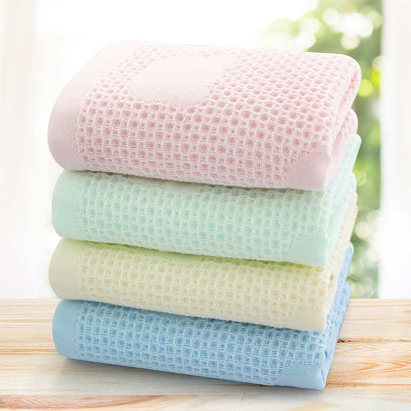 4-Pack of Jieyu Waffle Gauze Children's Towels, Pure Cotton Adult Household Face Wash Small Towel Set, Absorbent, Class a 4-Pack of Jieyu Waffle Gauze Children's Towels, Pure Cotton Adult Household Face Wash Small Towel Set, Absorbent, Class a