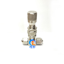 304 stainless steel needle valve high pressure gas flow control valve micro scale scale sampling valve hose globe valve