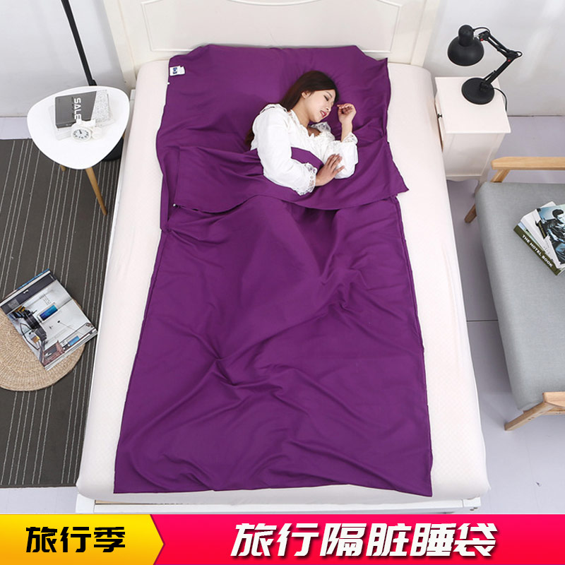 Outdoor Travel Portable Hotel Guesthouse Sepal Korean cotton sleeping bag Envelope Style Adult Sanitary Liner Light Tourist Bed Linen