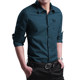 Autumn new men's pure cotton shirt long-sleeved shirt slim Korean style trendy casual clothes inch shirt autumn tops