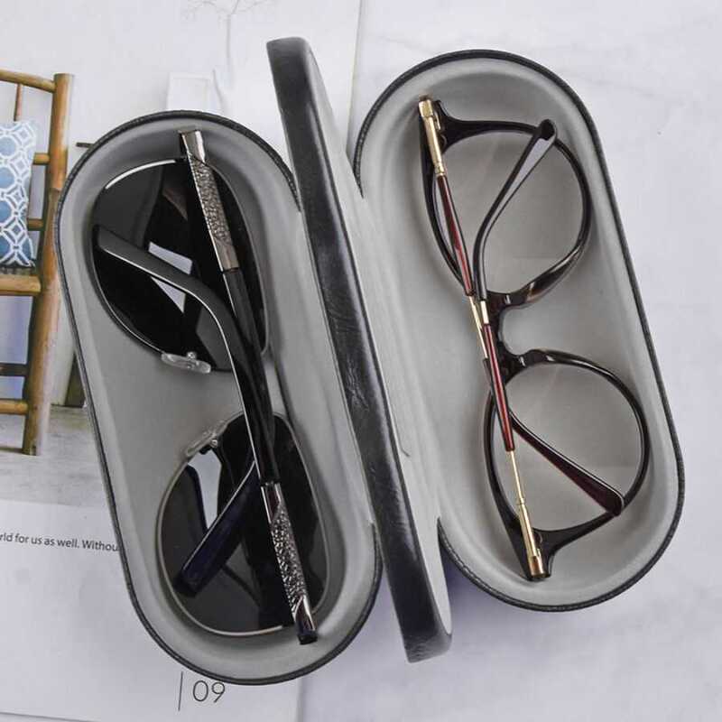 Two-Pack Double-Layered Glasses Case, Multifunctional Storage Glasses Case, Sunglasses Cannot Fit in It