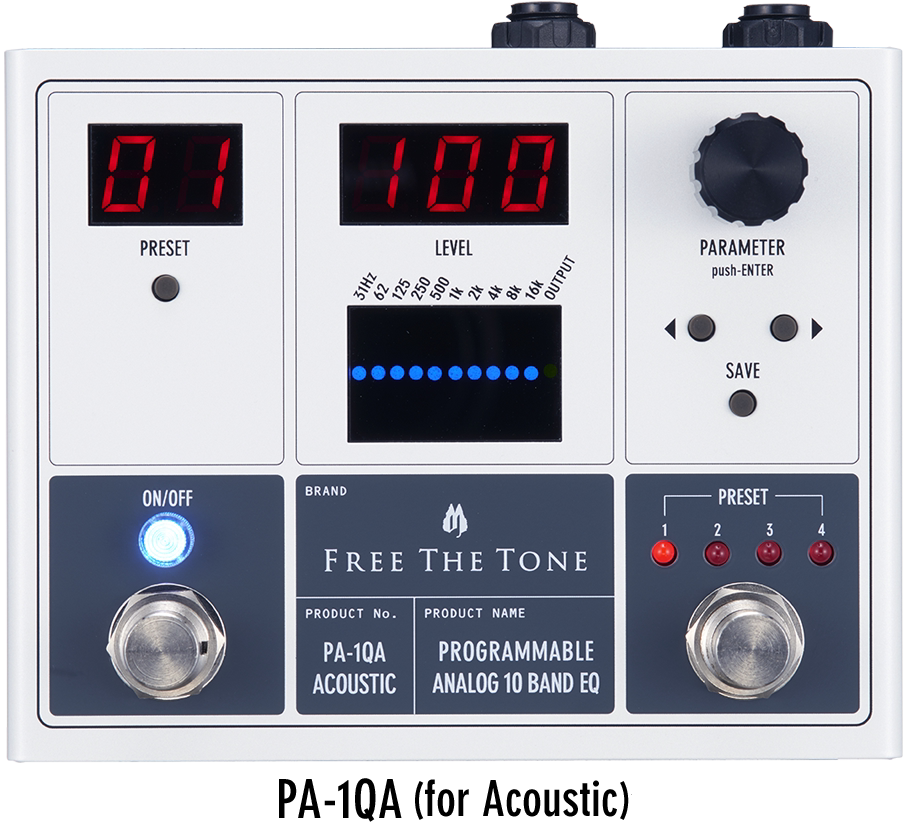 Japan Original Dress Free the Tone PA-1QA soundtrack Acoustic Guitar Effectors 10-section equalization-Taobao