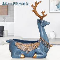 Entrance gate Genguan Key Containing Pendulum Creative Modern Minimalist Hall Nordic Ins Desktop Containing Box Light Extravaganza