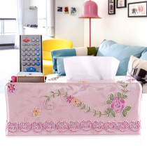 Nordic light luxury tissue box multi-function personality creative living room remote control storage box Chinese style pumping box retro