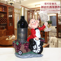 Modern minimalist home wine rack ornaments Nordic creative light luxury living room porch wine cabinet decorations wine bottle shelf