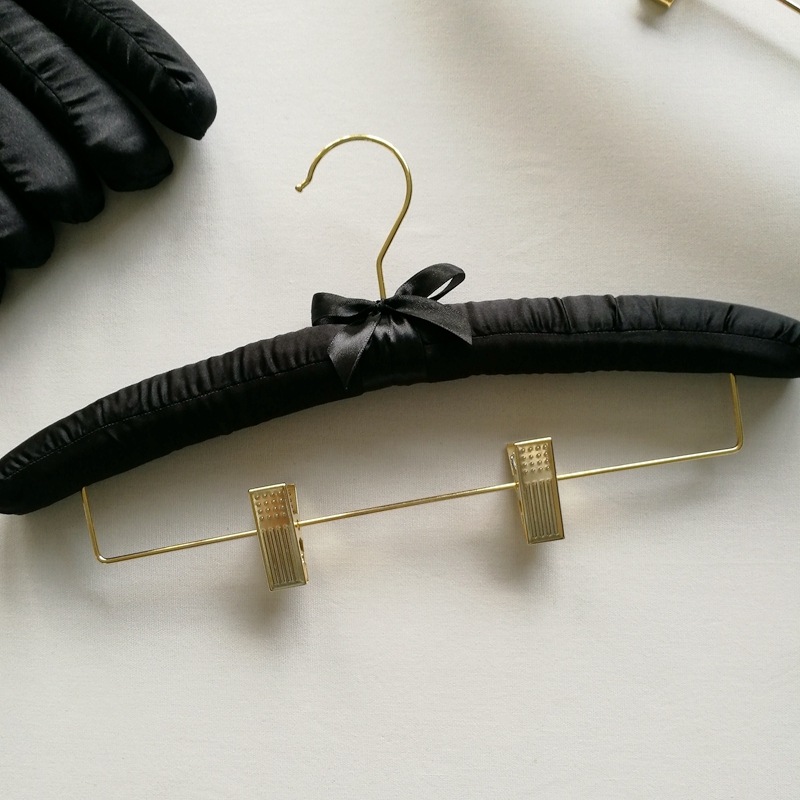 38cm Fabric-Covered Hanger, Sponge Pants Hanger, Fabric Pants Support, Pants Hanger, Skirt Hanger, Underwear Hanger, Gold Pants Clip, Gold Hook 38cm Fabric-Covered Hanger, Sponge Pants Hanger, Fabric Pants Support, Pants Hanger, Skirt Hanger, Underwear Hanger, Gold Pants Clip, Gold Hook