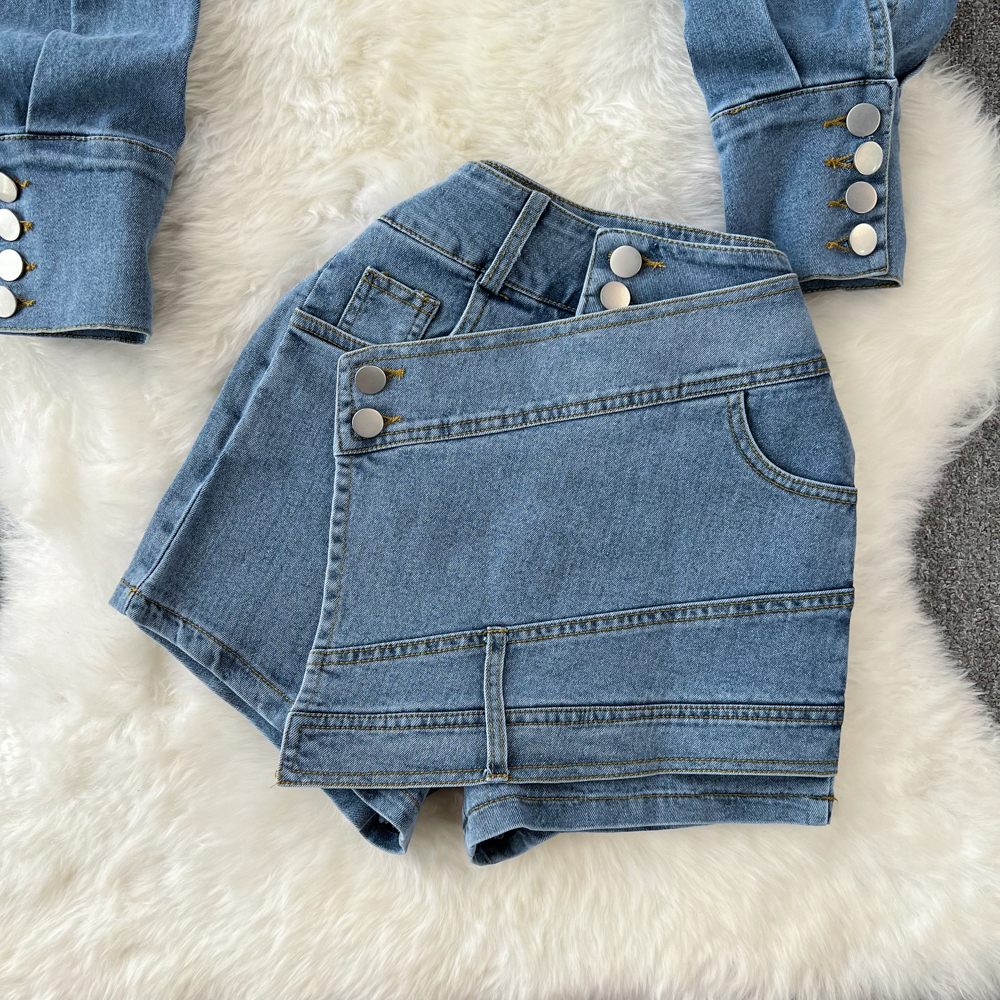 Dagelijks Straat Vrouwelijk Eenvoudige Stijl Effen Kleur Polyester Gecoördineerde Korte Broek Set Shorts display picture 10