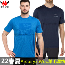 22 Spring Summer First Ancestor Arcteryx Wool Blend Casual T-Shirt 29128 29129