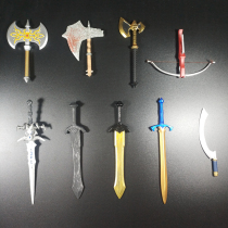 Four Knight Myth Legion Crusader Knight Orcs Goblin Skeleton Demon 7-inch Hand-made weapon DIY accessories