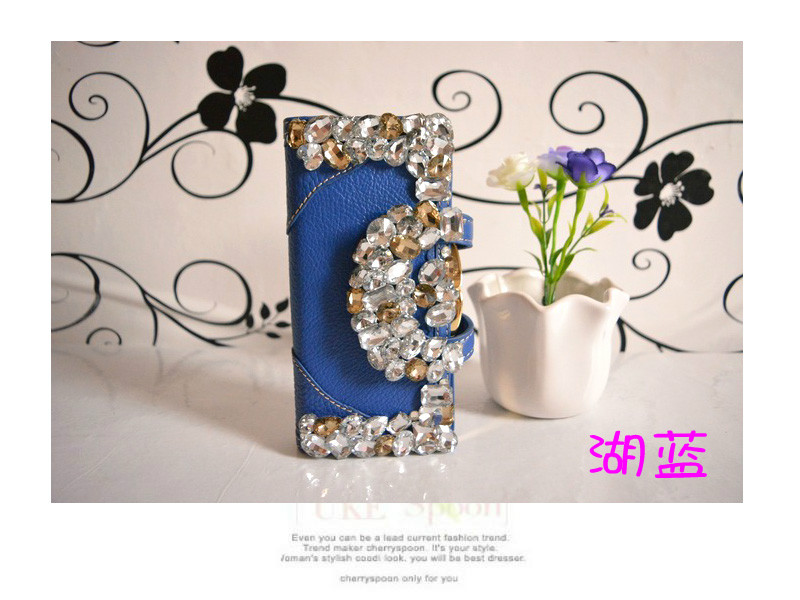 Ví da nữ thời trang dài nút kim cương snap nhiều thẻ rhinestone nữ với ví kim cương ví kim cương - Ví tiền bóp nam