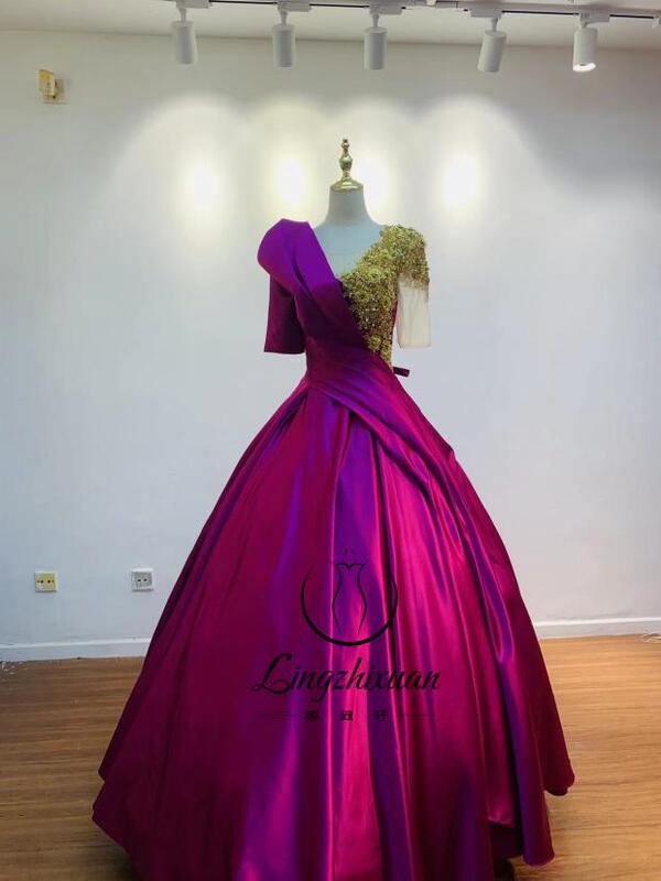 Rental Folk Music Dress, Long Style Concert Dress, Slim-Fit Style Performance Outfit, Host Costume, High-End Dress Gown Rental Folk Music Dress, Long Style Concert Dress, Slim-Fit Style Performance Outfit, Host Costume, High-End Dress Gown
