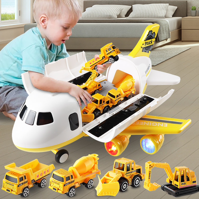 Children's toys puzzle 2 boys 3-year-old 3-4 aircraft boys intellect multifunction motion brain small car suit