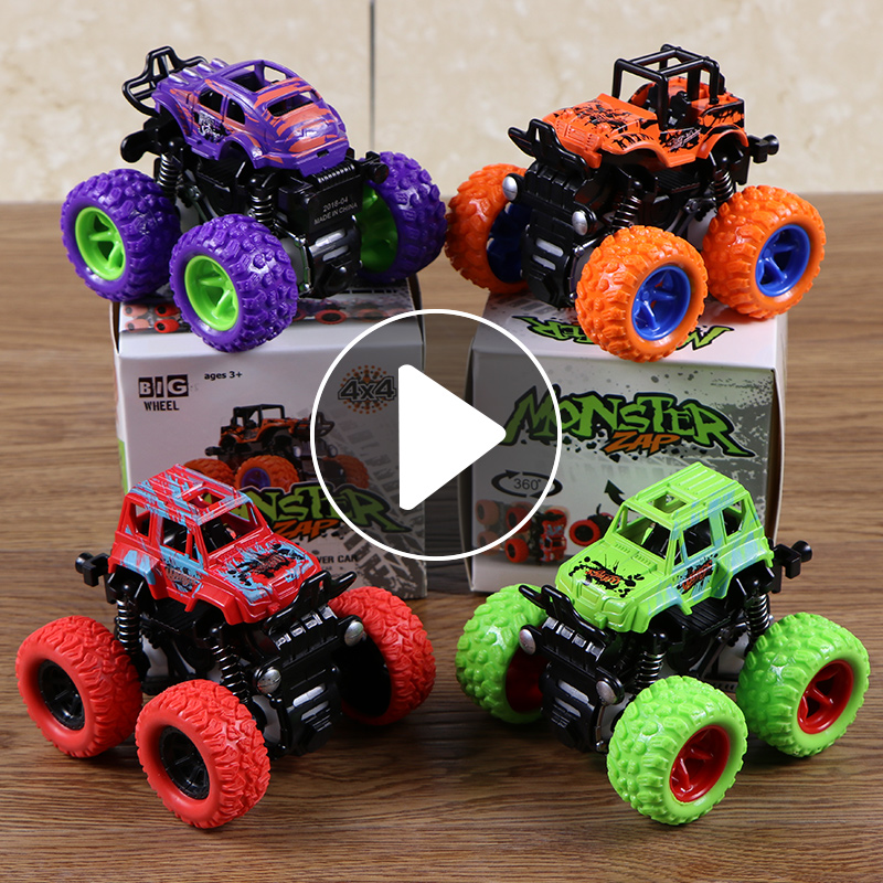 Children Toy Baby Puzzle Boy Toy Car Model Small Car Inertia Four Drive Off-road Car 2-3 two-year-old