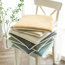 Heating lamb suede chair cushion thickness can be removed autumn and winter office seat mat stool custom