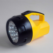  Energy-saving portable light installed with 4 1 large 6V batteries LED stepping searchlight strong white plastic flashlight