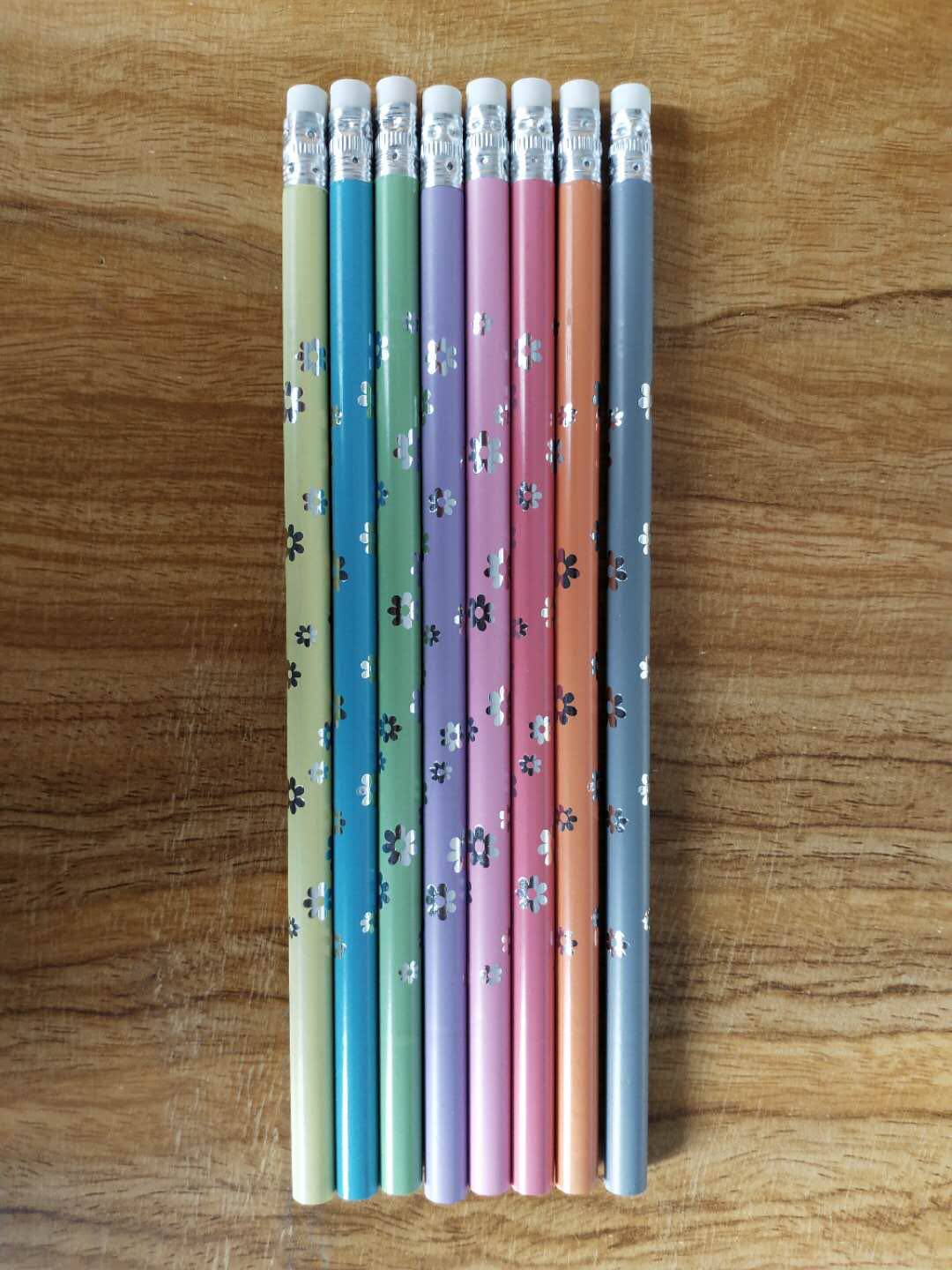 Super beautiful macaron color primary school students HB model writing pencil Note Oh, not colored pens 144