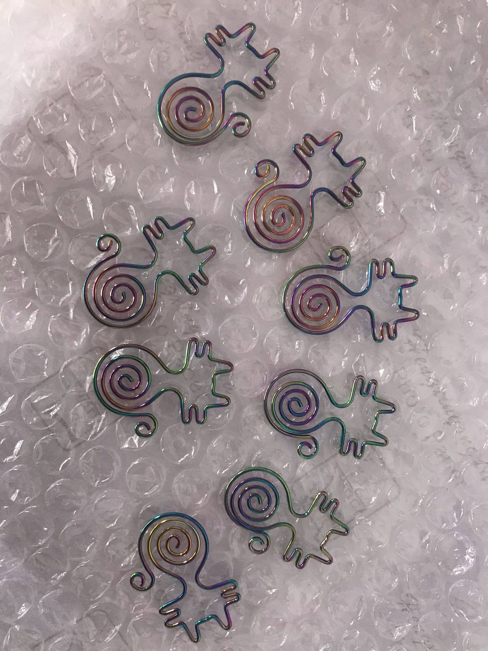 8 late smart kitten paper clips laser paper clips