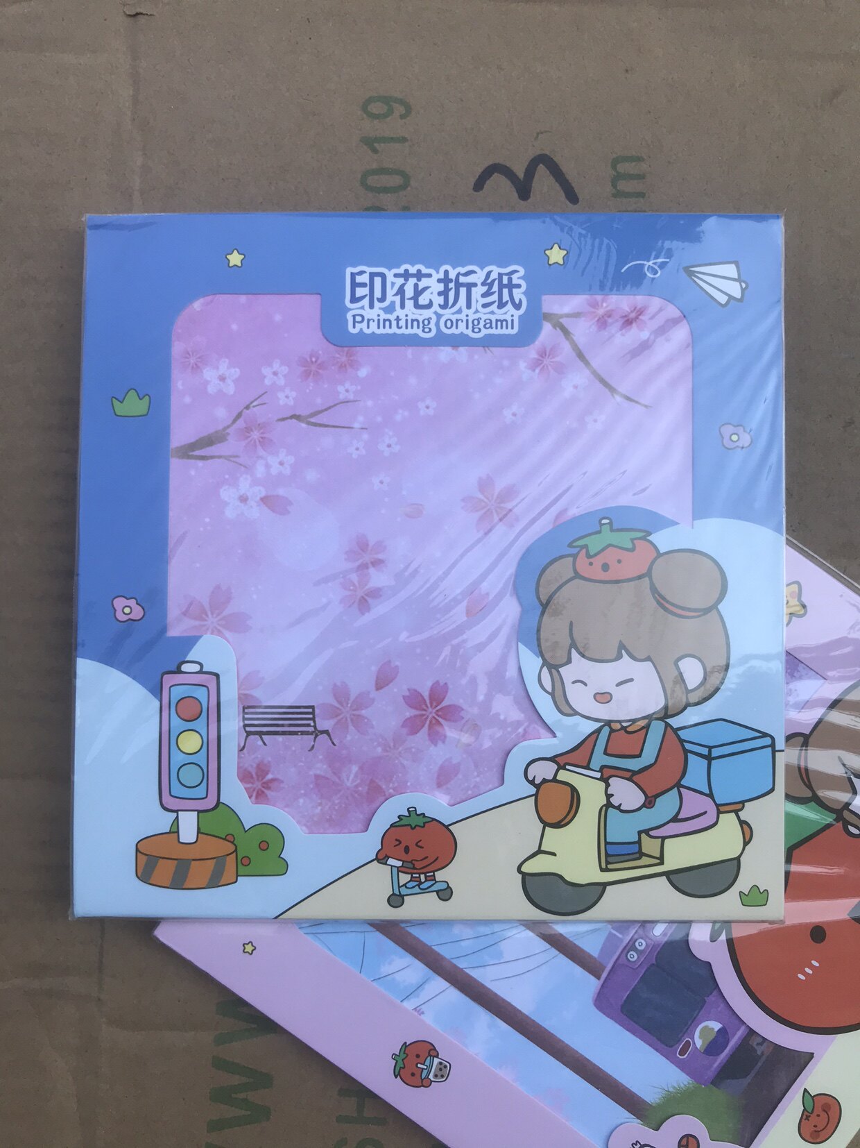 Cherry blossoms 17 5*17 5cm two copies