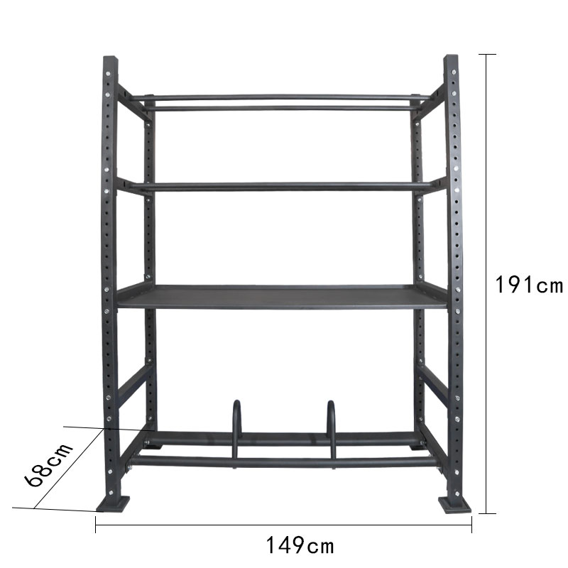 Shelf Four-storey multi-functional storage rack personal training gadget storage rack bell piece kettlebell yoga ball placement rack