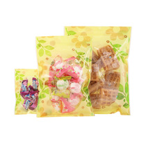 Gift Bags Spot Green Printing Transparent Self-sealing Bags Dried Fruits Dried Bags Food Packaging Bags Zipper Bags Clothing Bags