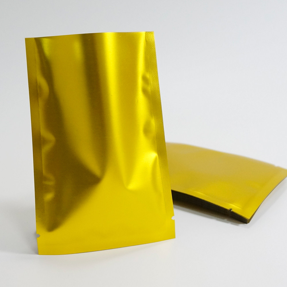 Matte gold aluminum-plated flat pocket traditional Chinese medicine pill bag donkey-hide gelatin cake sub-packaging mask bag clothing bag underwear bag