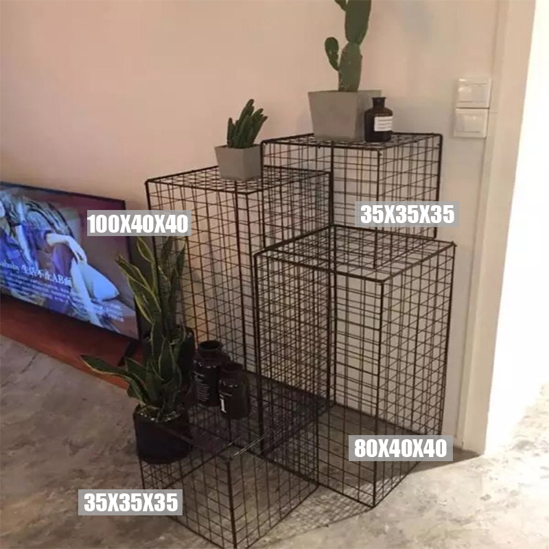 Internet celebrity milk tea shop decoration ins wrought iron grid ocean wave ball instant noodle canteen wedding banquet dessert table