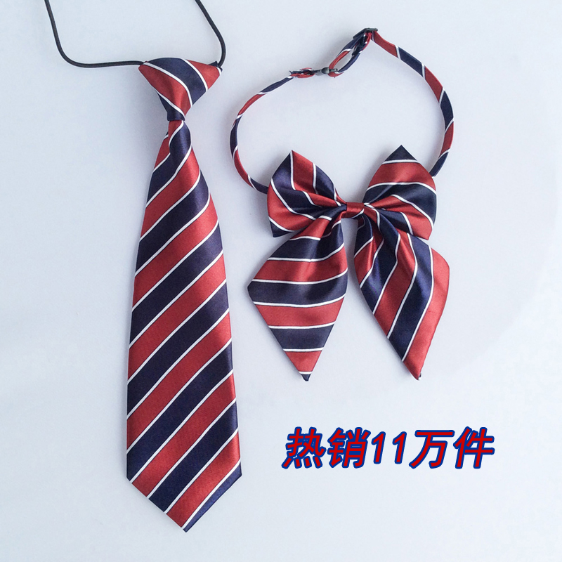 Sold more than ten thousand sets of students' school uniforms lead flowers and women children perform butterfly knot tie special price promotion