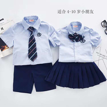 Kindergarten school uniforms for primary school students lead flowers and women children lead 3-10-year-old Inron College Wind tie suit