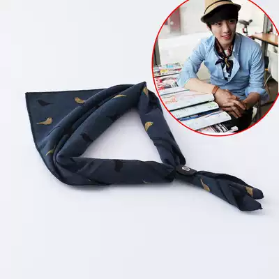 Men's square towel small scarf 60*60CM Suit shirt small scarf Cotton women's scarf