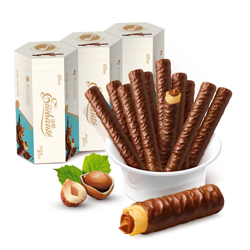 Jindi Snacks Blueberry Hazelnut Filled Pineapple Chocolate Bar Cheese Brandy Cocoa Office Leisure Snack