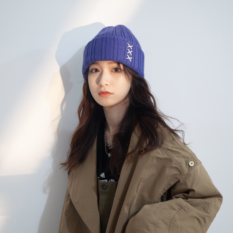 Civen & Kivan Hair Line Hat Women's Day Tie Autumn Winter Stitched Heaps Hat 100 Hitch Thickened Warm Hat Man