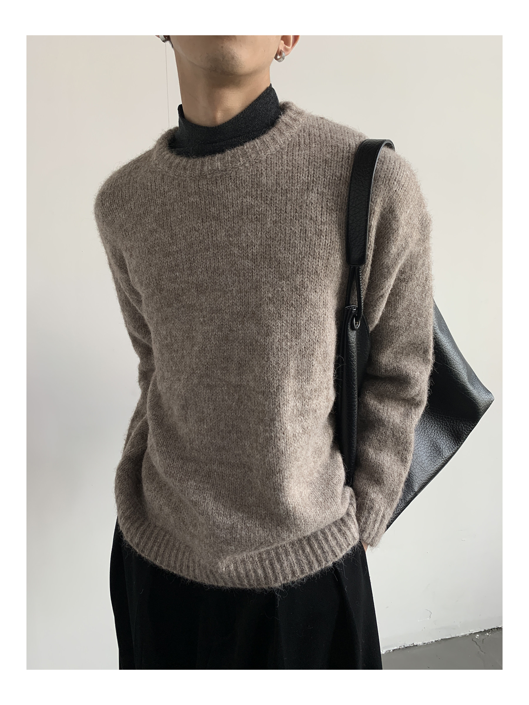 MION Thickened Wool Knit Sweater