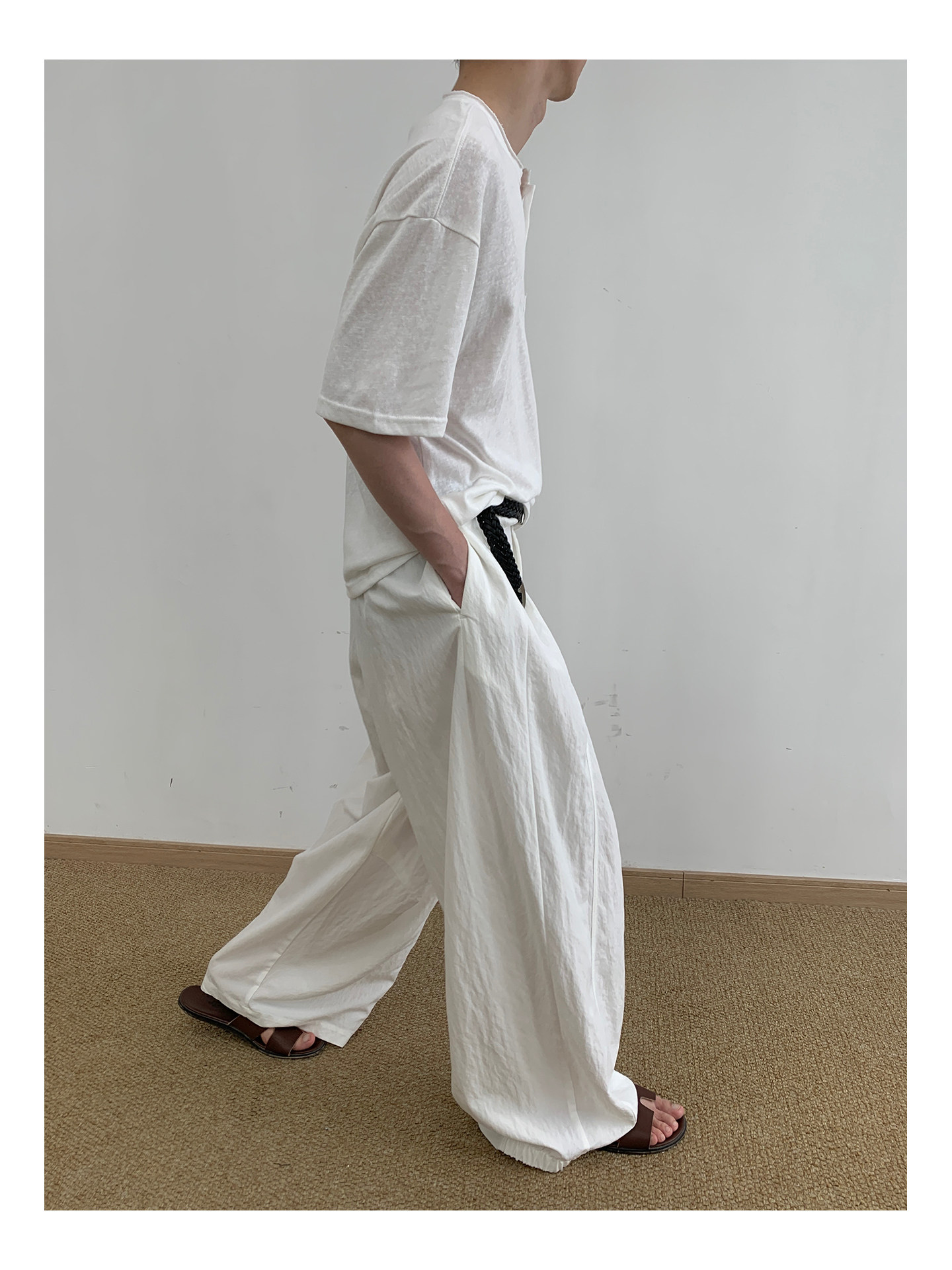 MION Henley Neck Relaxed Tee