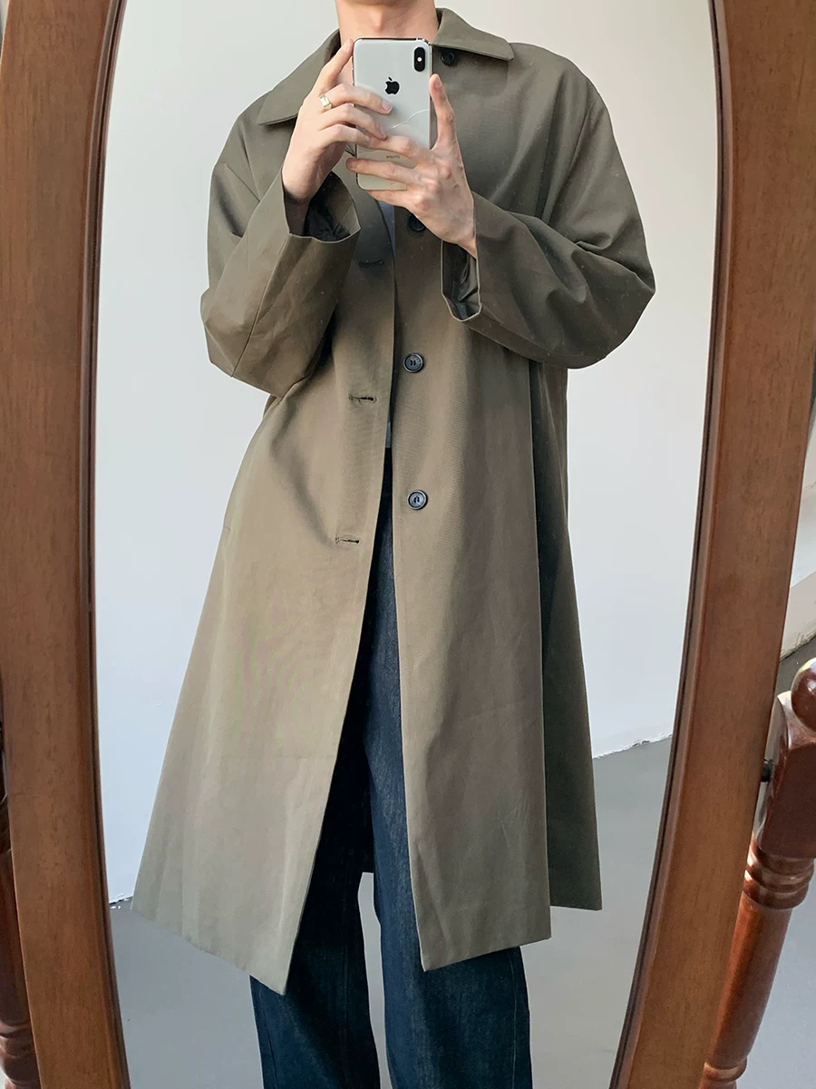 Осеннее trench coat, длинная куртка для мужчин и женщин, стиль высокого качества, городской стиль