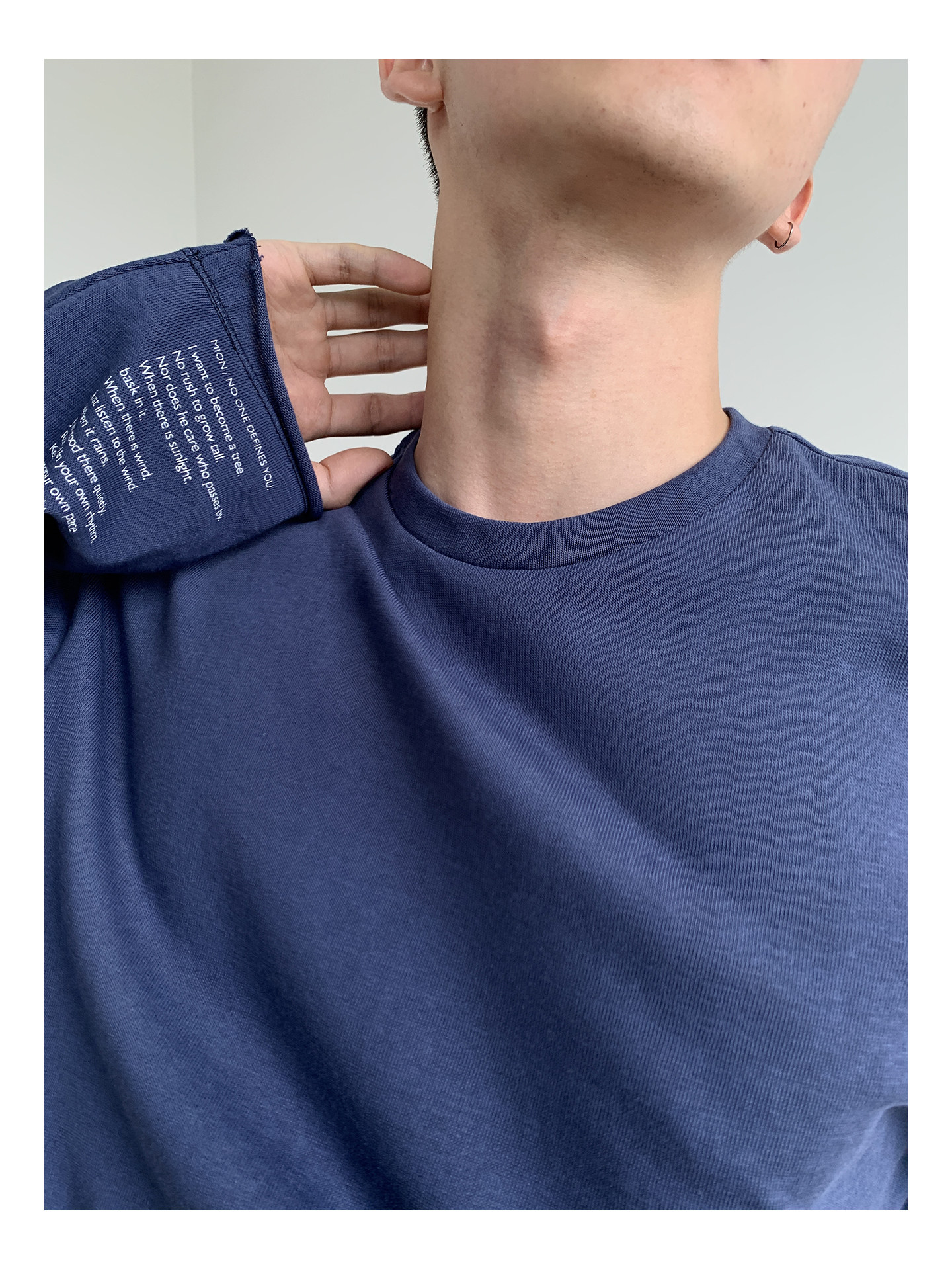 MION Relaxed Slub Cotton Long-Sleeve Tee