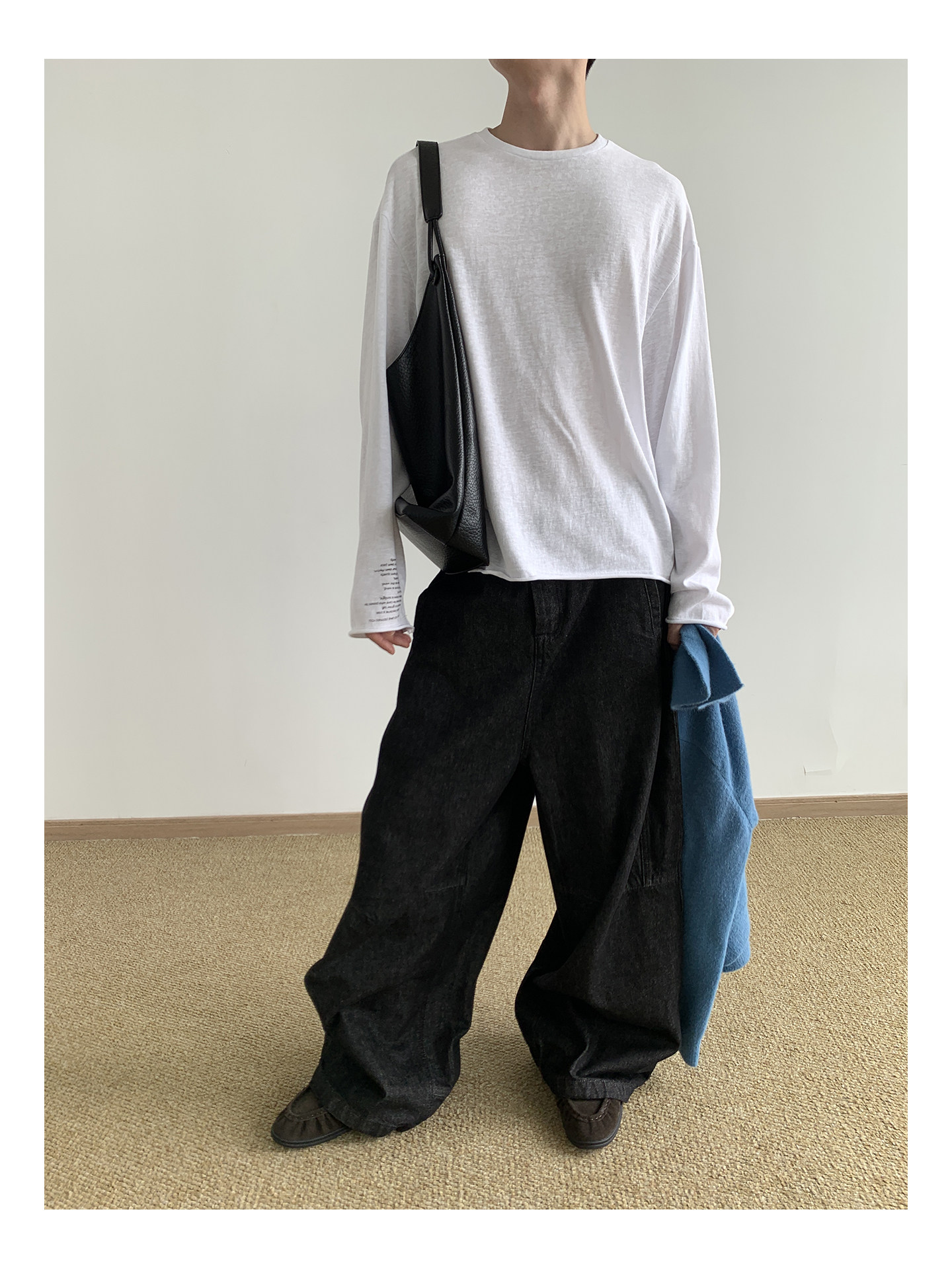 MION Relaxed Slub Cotton Long-Sleeve Tee
