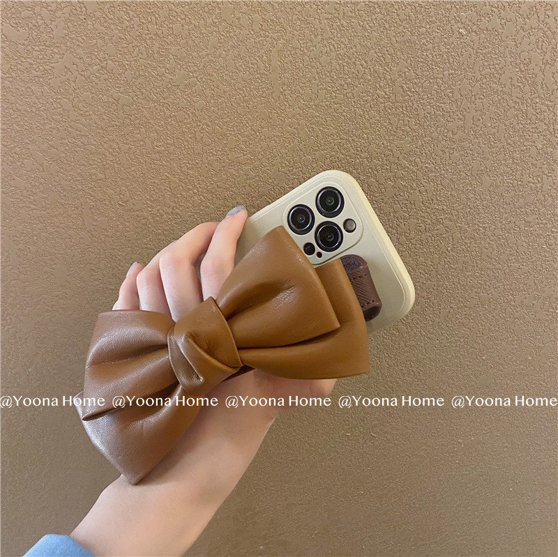 Yoona Home brown wrists apply iphone12 mobile phone protective shell xsmax butterfly knots Apple 11 protective sleeves