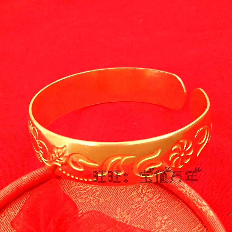 Chất lượng vượt trội tăng nặng 40 gram Mặt rộng 1,5 cm đồng nam thật và nữ sức khỏe bằng phẳng miệng đồng thật tinh khiết đồng thau - Vòng đeo tay Cuff vòng pandora pnj