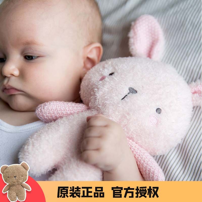British Bubble cuddle with small partner baby's hand puppets Sleep Plush Toys Appeasing Doll Cute Little Rabbit-Taobao