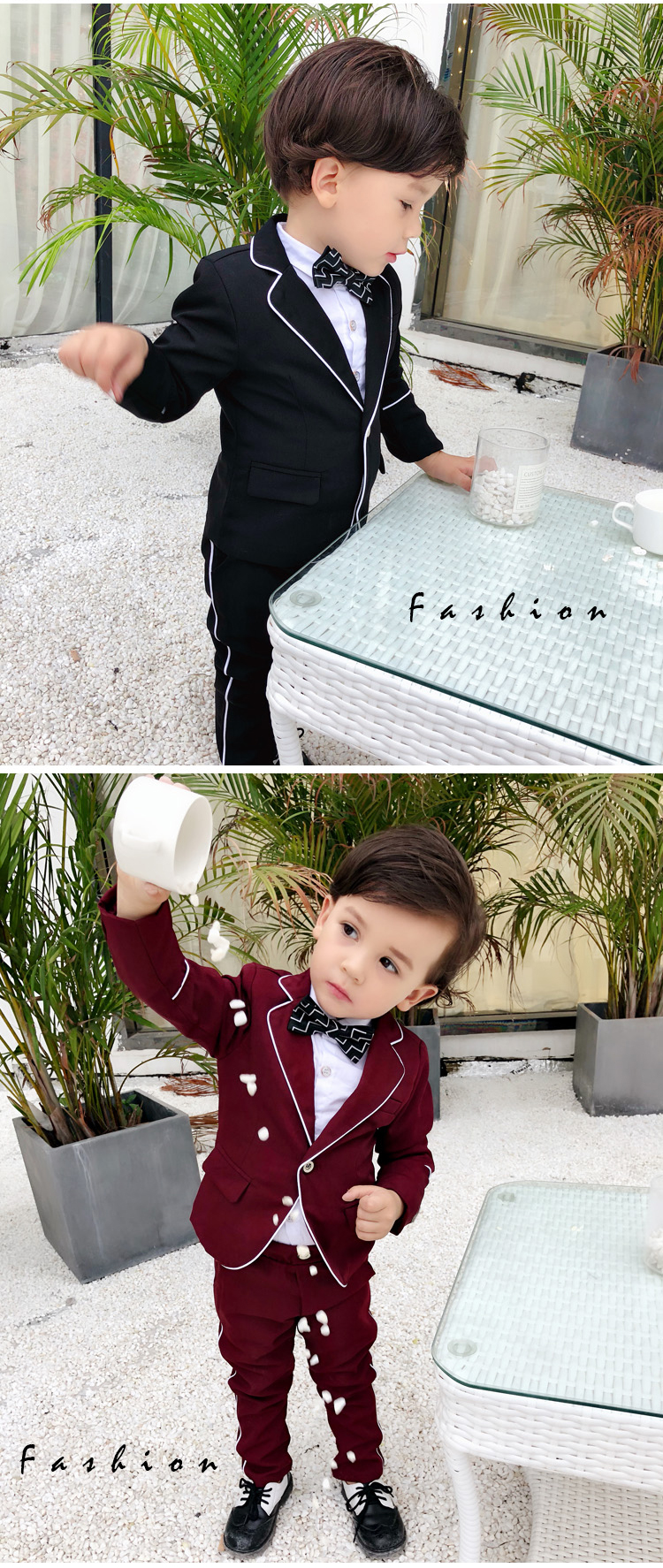 Bộ đồ trẻ em, áo blazer dài tay, trang phục bé trai, phong cách châu Âu và Mỹ, bé trai, trẻ em, váy, bộ vest quý ông đầm cho bé gái