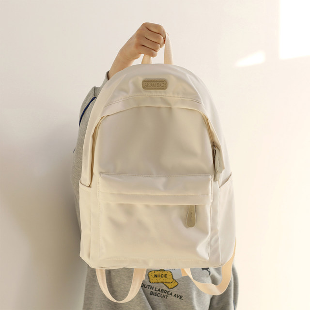 Harajuku ulzzang backpack ງ່າຍດາຍຂະຫນາດໃຫຍ່ຄວາມອາດສາມາດ backpack ແມ່ຍິງ junior ໂຮງຮຽນມັດທະຍົມນັກສຶກສາໂຮງຮຽນມັດທະຍົມ schoolbag ຊາຍ