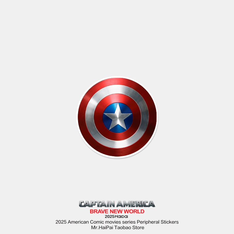 Mr. Haipai's Captain America 4 Captain America 3 New Shield Phone Case Laptop Tablet Sticker Waterproof Sticker